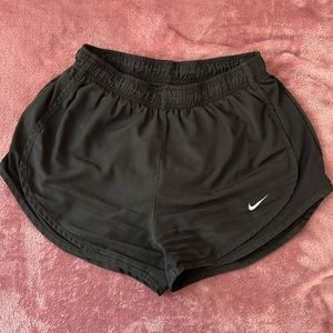 Black Nike athletic shorts